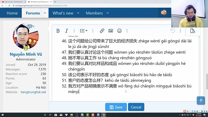 Luyện thi HSK 1 đến HSK 9 theo giáo trình Hán ngữ ChineMaster trung tâm tiếng trung thầy Vũ tphcm